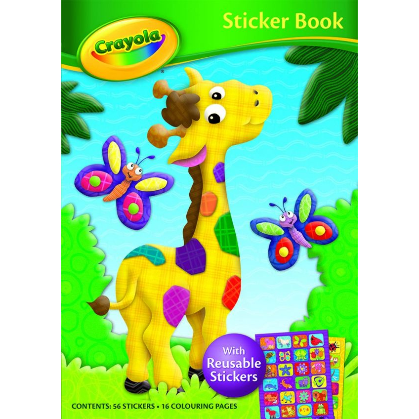 Crayola Sticker Book GIRAFFE/Dot to dot//Fun Friends Colouring ...