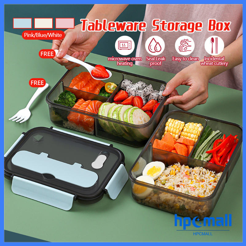 Bento Box/Lunch Box 1500ML Box With Cutlery / Reusable Takeaway Food ...