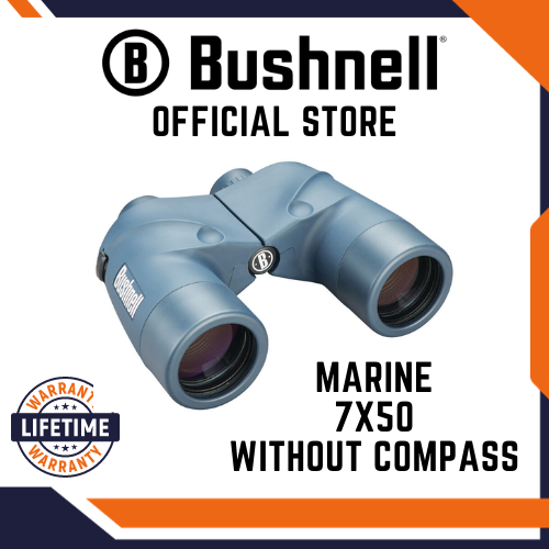 Bushnell Binoculars Marine without Compass 7x50 + FREE Pelican Flashlight Keychain (137501