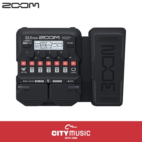 Zoom G1X FOUR Multi-effects Processor with Expression Pedal