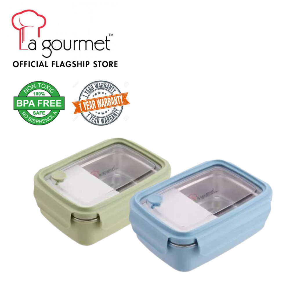 La gourmet Sassy Collection 800ml Lunch Box Rectangle Shopee Singapore