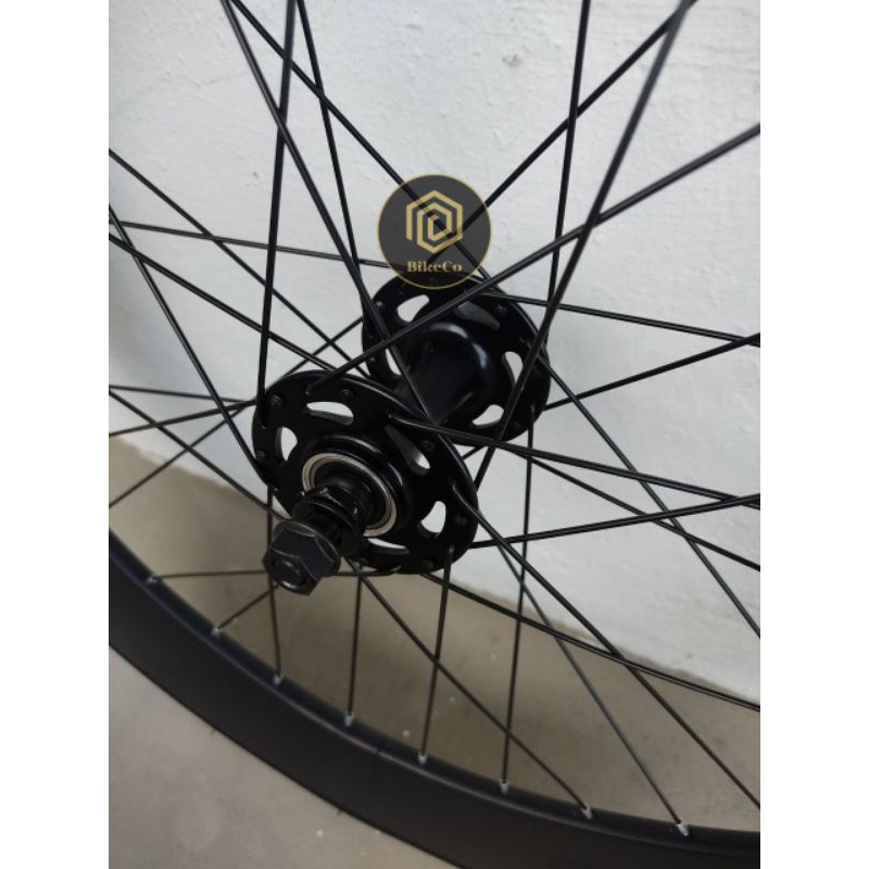 90mm FIXIE Deep Section Aluminium Wheelset | Fixed Gear Aero Profile ...