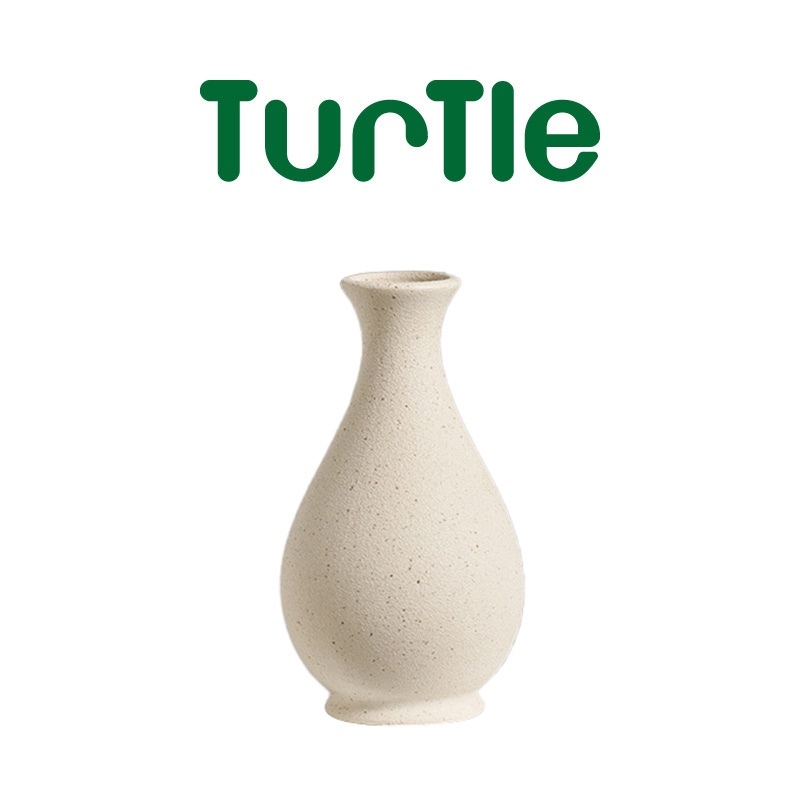 TURTLE Minimalist Ceramic Vase Matte Flower Floral Vases Home