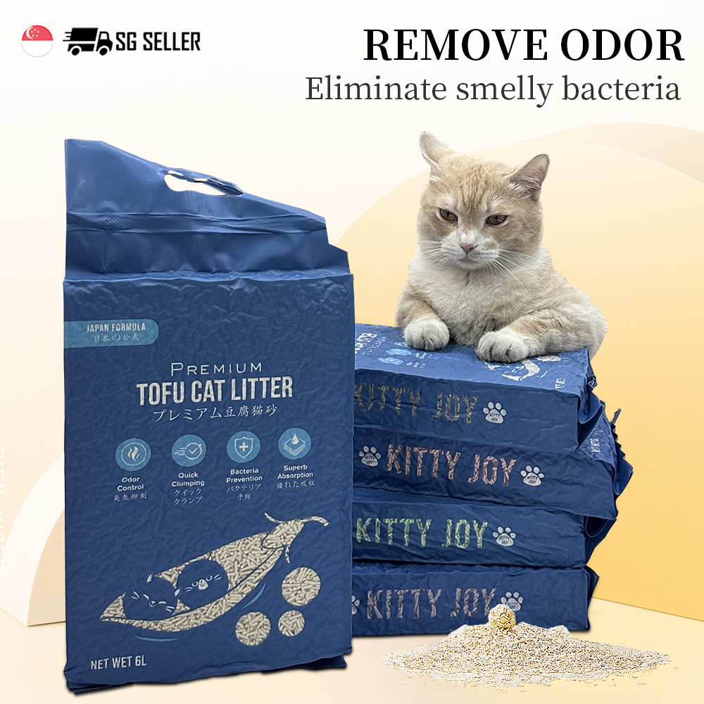 KITTY JOY Cat Litter EcoFriendly Biodegradable Fast Clump & Flushable