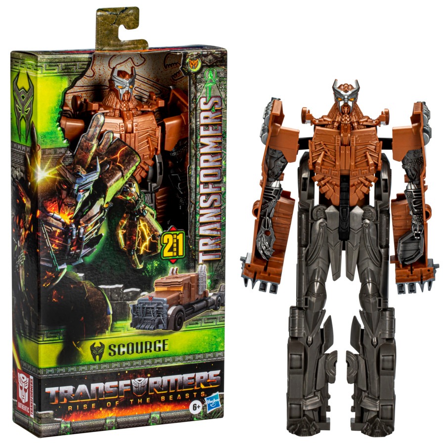 Transformers Toys Rise of The Beasts Movie, Titan Changers Scourge Converting, Action Figure per bambini dai 6 anni in su, 28 cm