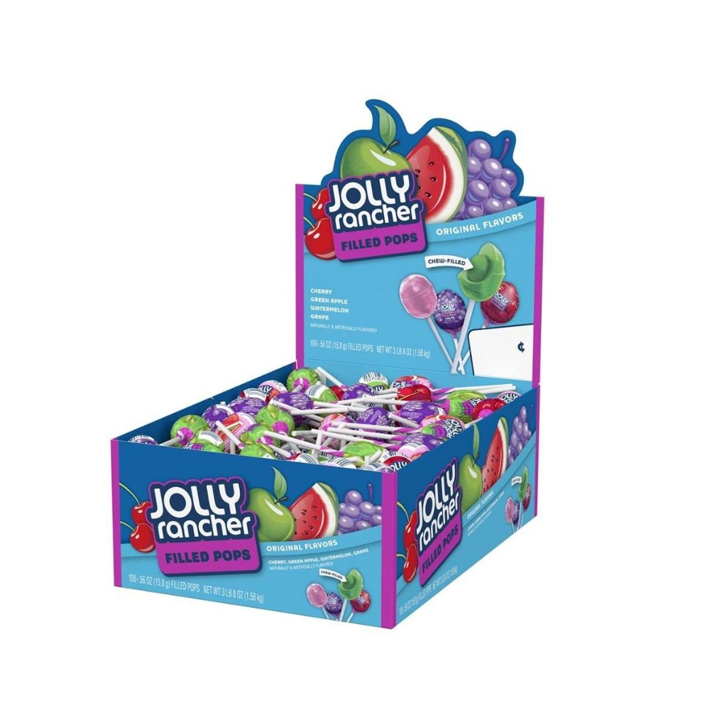 Jolly Rancher, Filled Pop, Original Flavors, 100pop/box/1.58kg | Shopee ...