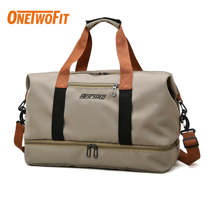 OneTwoFit Upgraded Gym Bag Yoga Weekend Travel Duffle Bags ET0155 ...