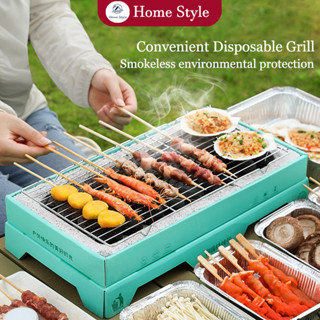 1pc Disposable Bbq Grill Rack Smokeless Portable Indoor/outdoor