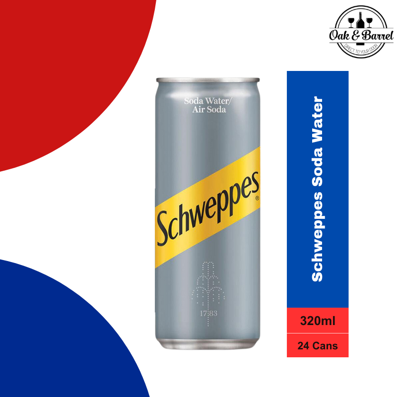 Schweppes Soda Water 24 Cans x 320ml | Shopee Singapore