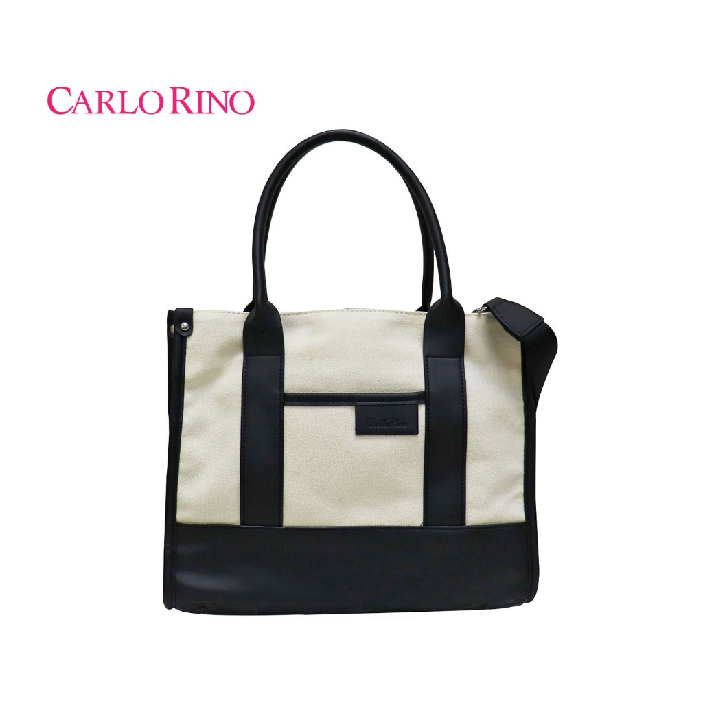 ONLINE EXCLUSIVE PRICE Carlo Rino Elise Canvas Tote Bag 35464 001 Shopee Singapore