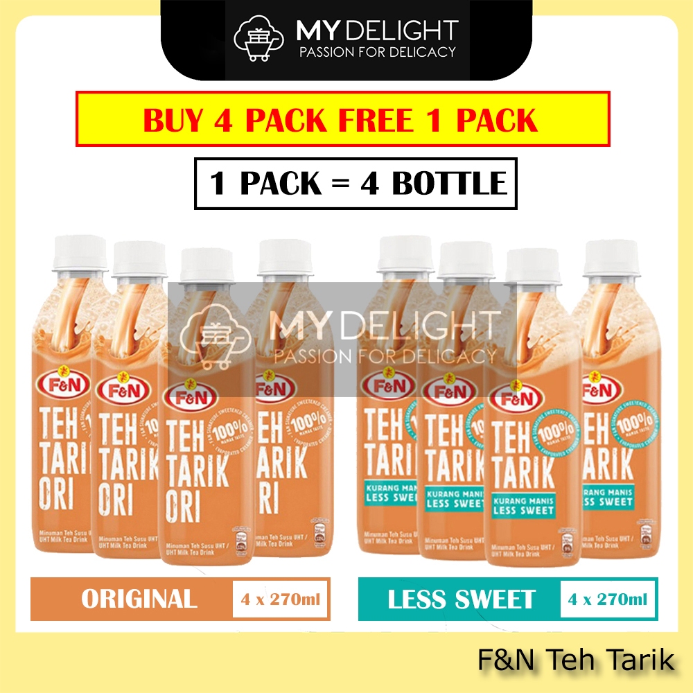 (4 X 270ml) F&N Teh Tarik Milk Tea Original MYDelight SG Ready Stock