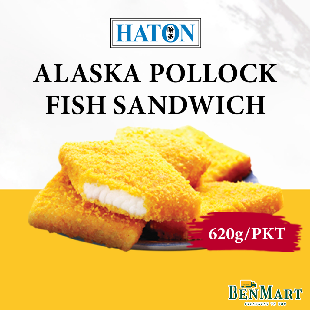[BenMart Frozen] Haton Fish Fillet Sandwich Burger 8s Malaysia