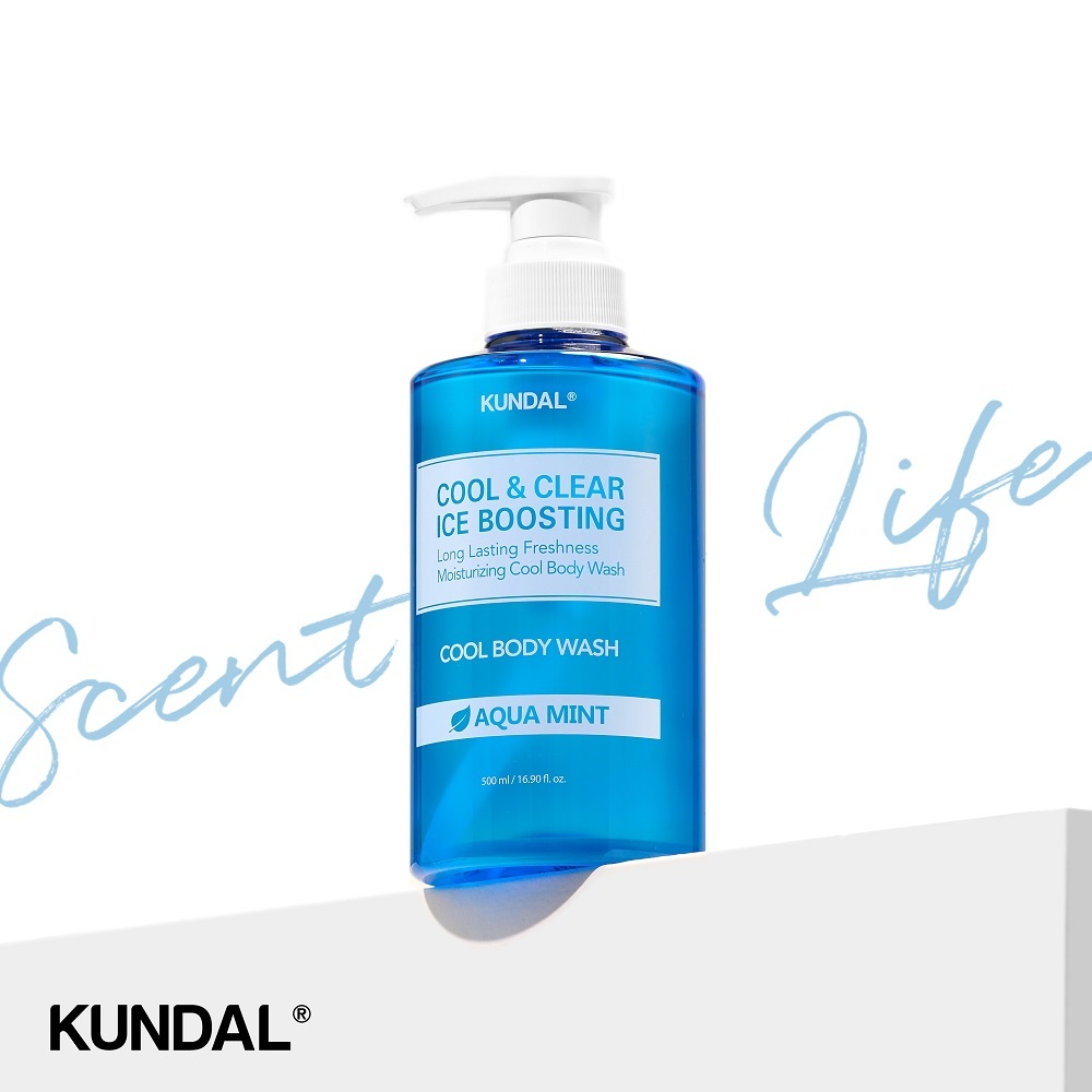 [KUNDAL] Cool & Clear Ice Boosting Body Wash 500ml Aqua Mint | Shopee ...