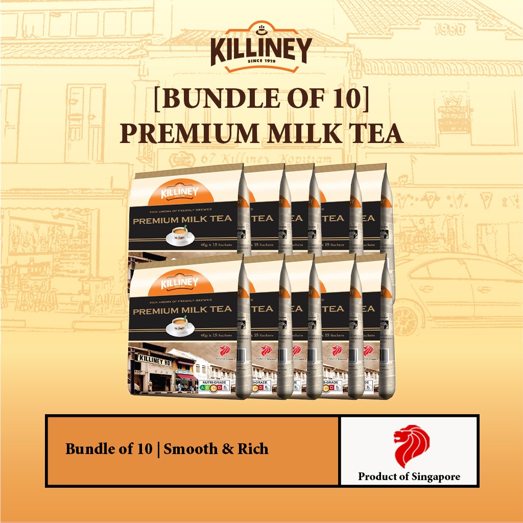 [Bundle of 10 Special] Killiney Premium Milk Tea | Shopee Singapore