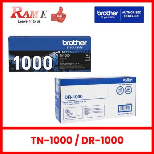 [ORIGINAL] Brother Toner TN-1000 TN1000 / Drum DR-1000 DR1000 | Shopee ...