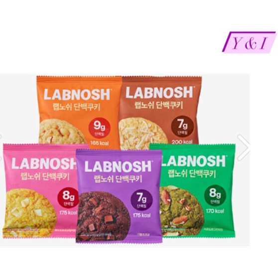 [Korean Snack] LABNOSH Protein Cookies 40g Low Calorie Snack 랩노쉬 단백쿠키 ...