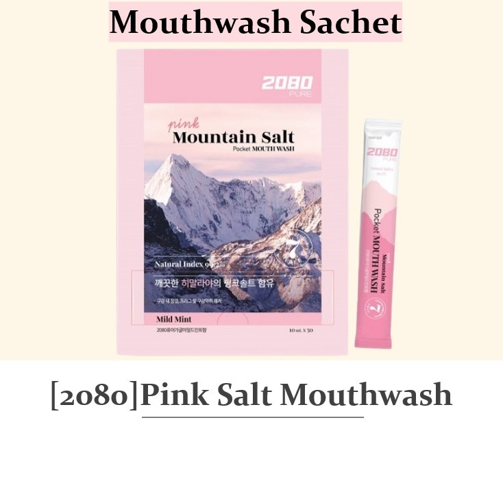 [2080] Pink Salt Korean Mouthwash Stick Portable Mouth Oral Health