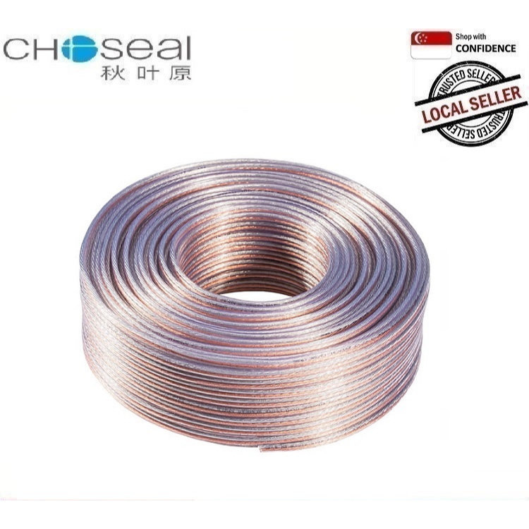 50m 100m HIFI Loud Speaker Cable Oxygen-Free Copper Wires Multimedia ...