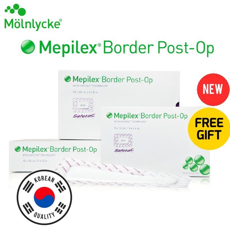 【Molnlycke】 Mepilex Border Post-OP ( 6x8, 9x10, 10x15, 10x20, 10x25 ...