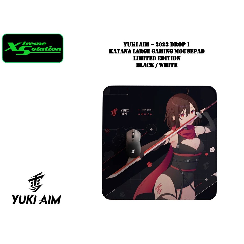 Yuki Aim Glass Mousepad Katana Large（Yuki Aim Yuki Aim Glass 