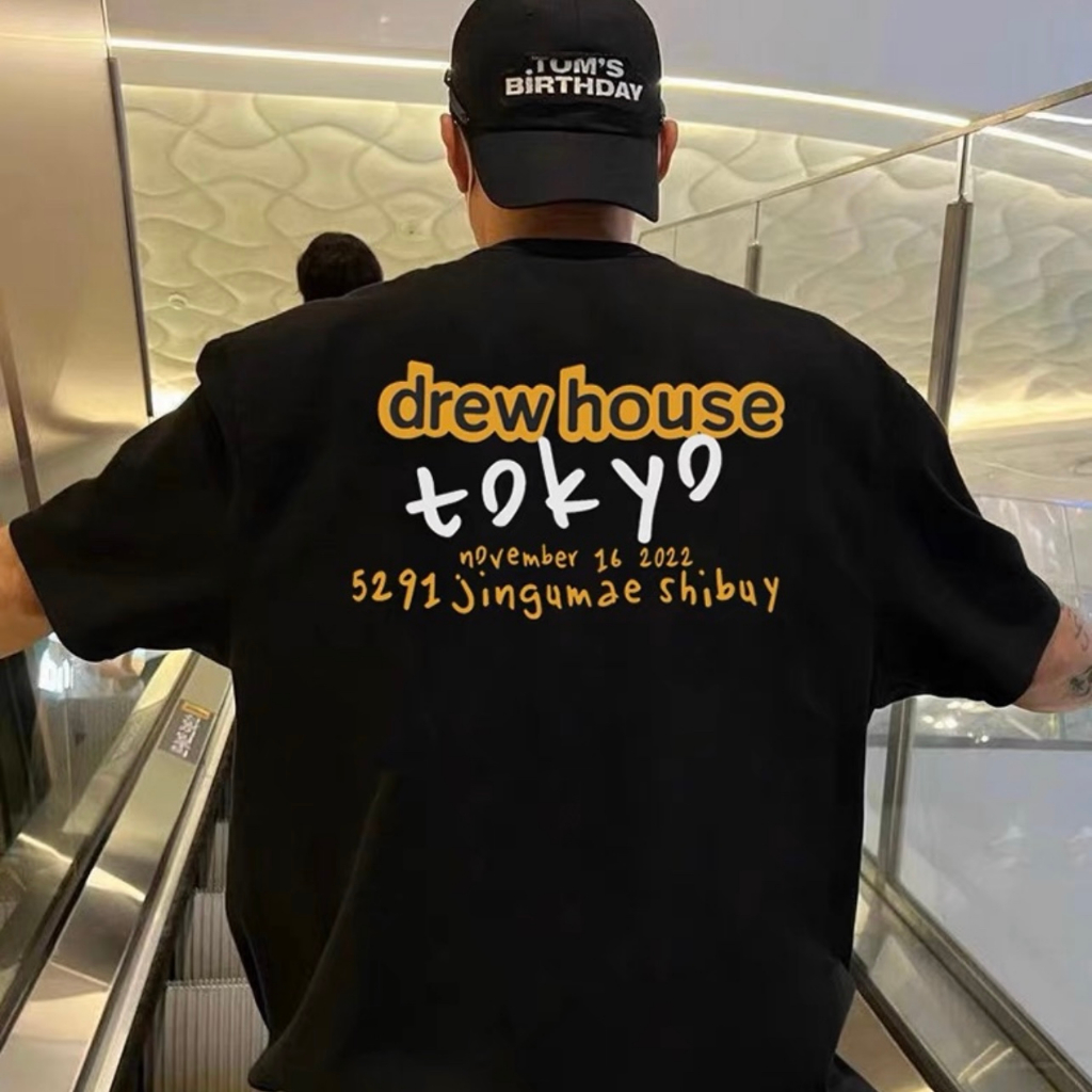 Drew House Tokyo Pop Up SS Tee BLACK | Shopee Singapore