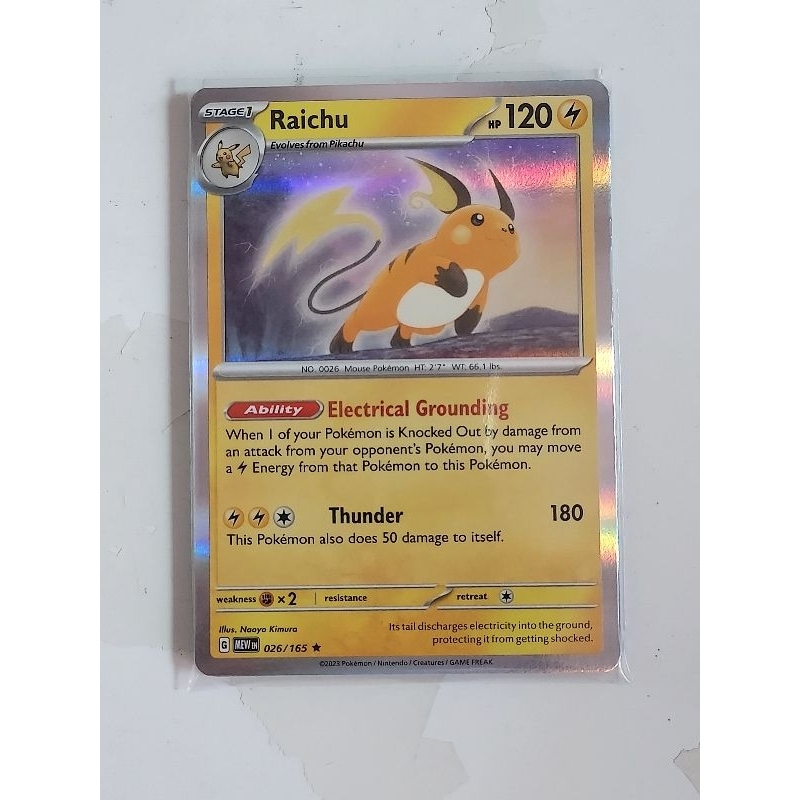 Pokemon 151 raichu holo card | Shopee Singapore