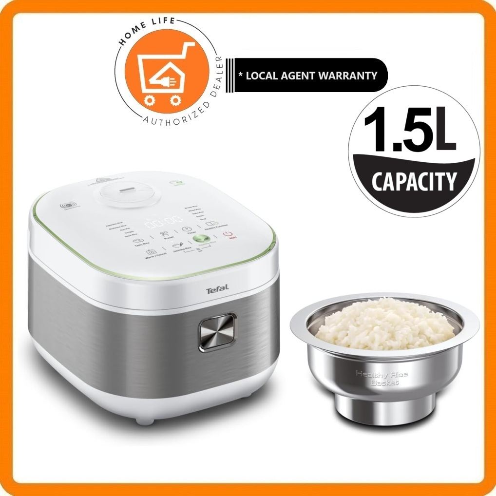 Tefal RK8621 Induction Fuzzy Logic Rice Cooker 1.5L - Low GI, 12 ...