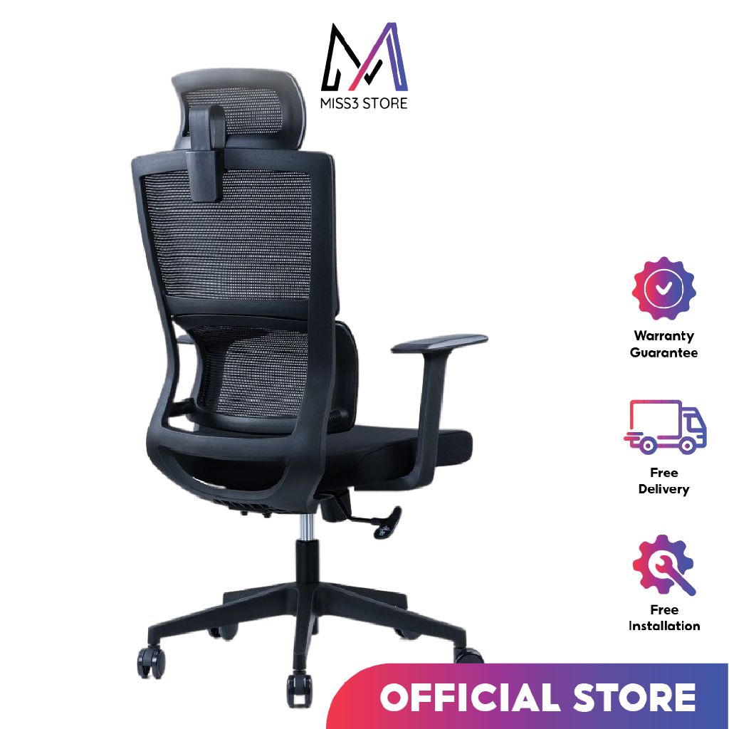 SG🔥Ready Stock🔥Intelligent Lumbar Support Office Computer Chair Free