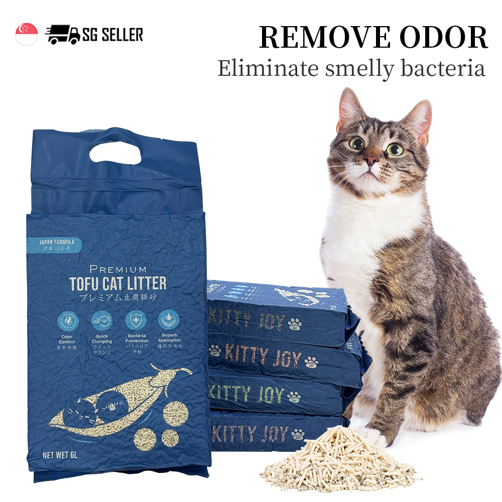 Kitty Joy fast clumping cat litter, degradable cat litter, tofu cat