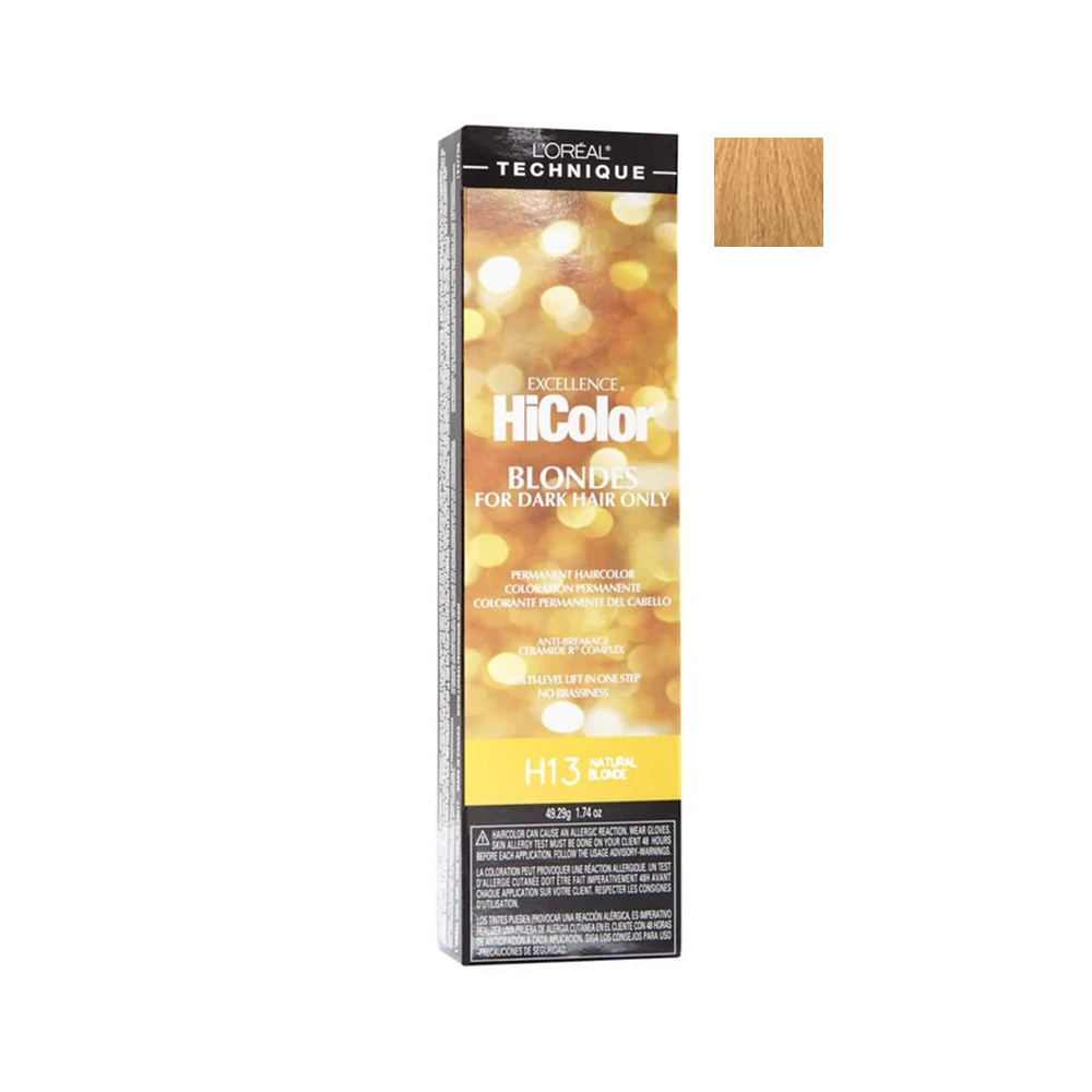 Loreal HiColor Permanent Hair Color H13 Natural Blonde | Shopee Singapore