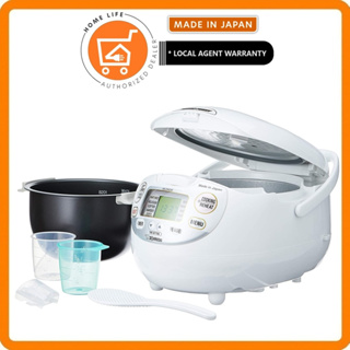 Zojirushi NS-ZCC18 Neuro Fuzzy Rice Cooker & Warmer, 10 Cup, Premium White,  Made in Japan