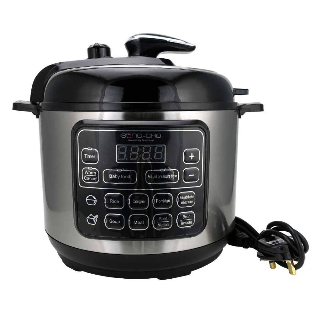 Song Cho 5L Electric Pressure Cooker with Multiply Stainless Steel Inner Pot SC EP5 Shopee Singapore