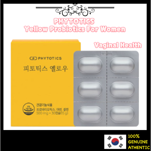 PHYTOTICS Yellow Probiotics 500 mg x 30 capsules For Women Vaginal