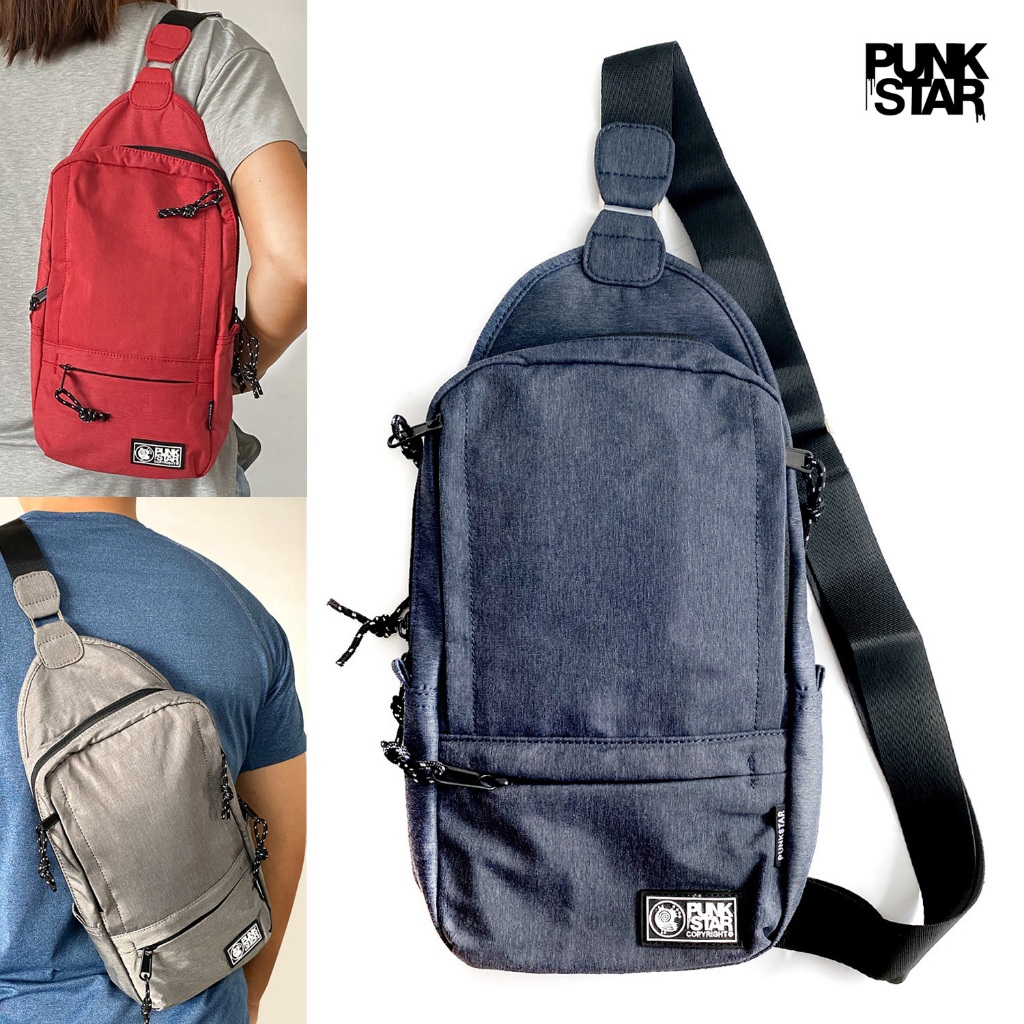 PUNKSTAR Cross Body Chest Sling Bag Shoulder Casual One Strap Backpack Daypack Lightweight Waterproof Bag for Men Women Shopee Singapore