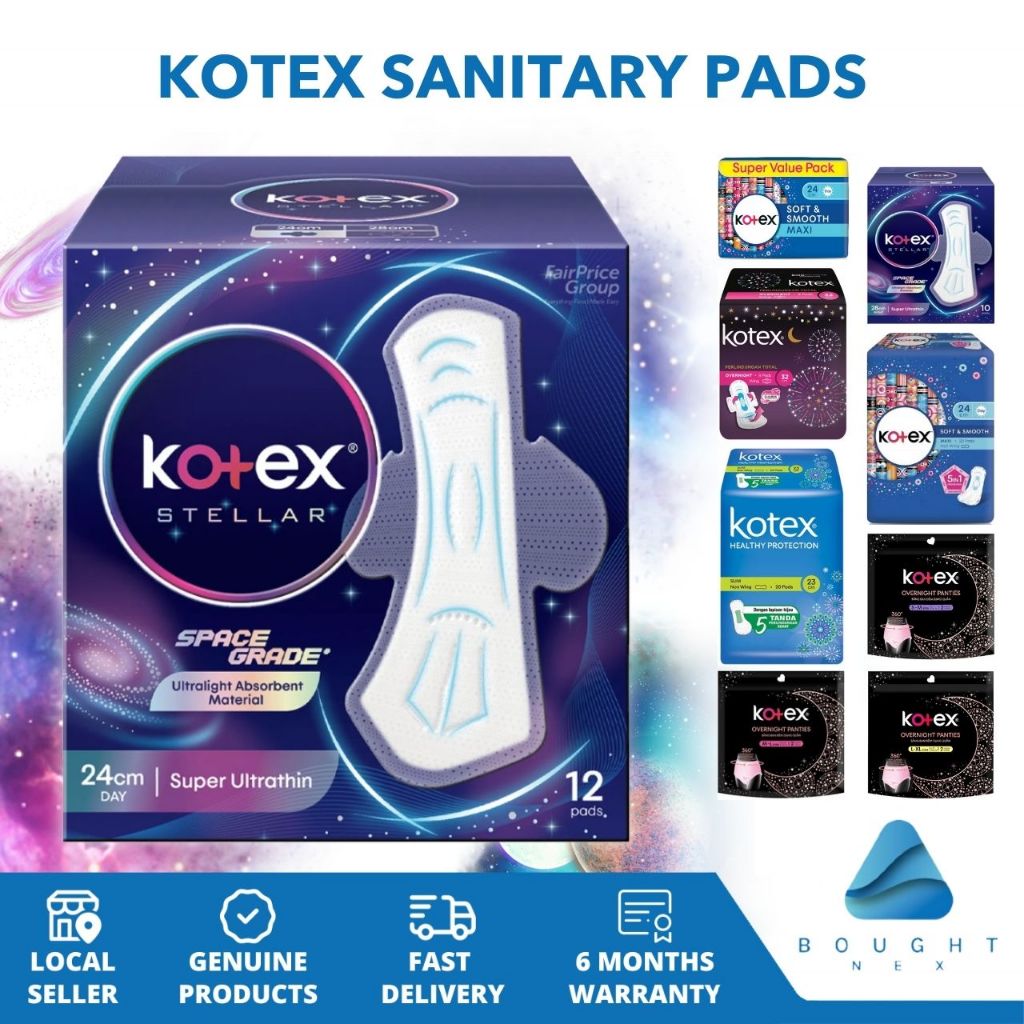 Kotex Sanitary Pads & Pantyliners - Assorted, Healthy Protection ...