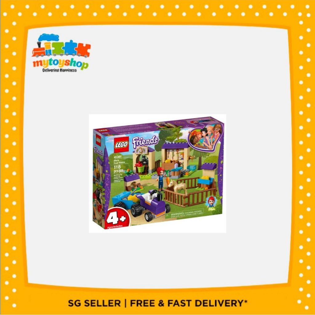 LEGO Friends 41361 Mia's Foal Stable Shopee Singapore