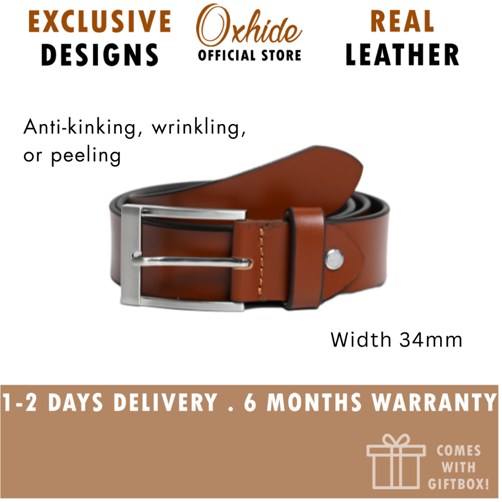 Plus Size Belt Men Belt Men upto 48 inches Extra Large Size Leather Belt Full Grain Leather Belt TAN C22 Shopee Singapore