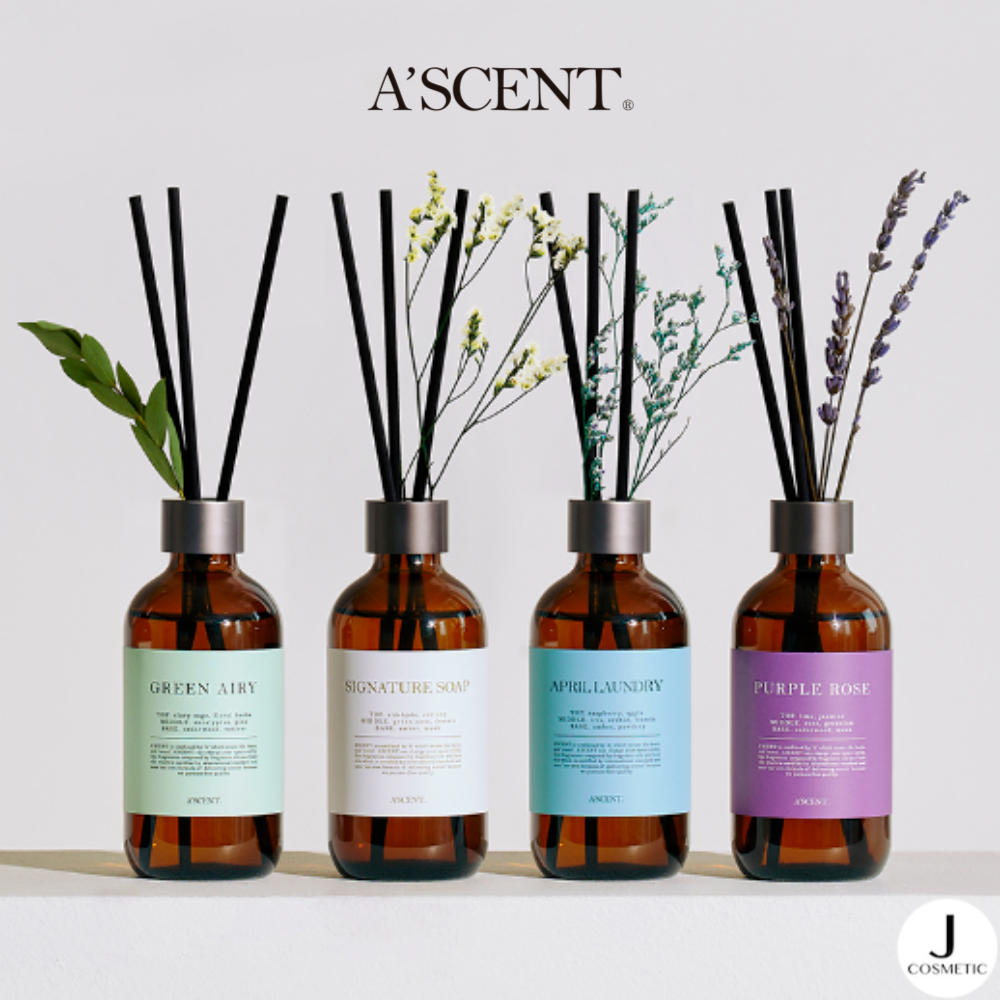 [Ascent] Natural Flower Reed Diffuser 24 Scent 200ml / Aroma essential ...