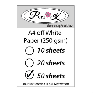 SG seller} A4 250 gsm off White Matte Thick Paper for printing  certificates, name cards, project work, cards n more