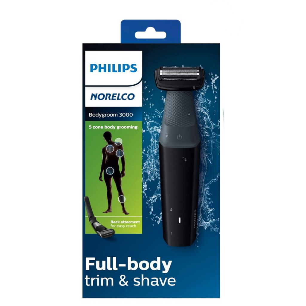Philips Norelco Body Groomer Series 3000 Shaver Showerproof Hair