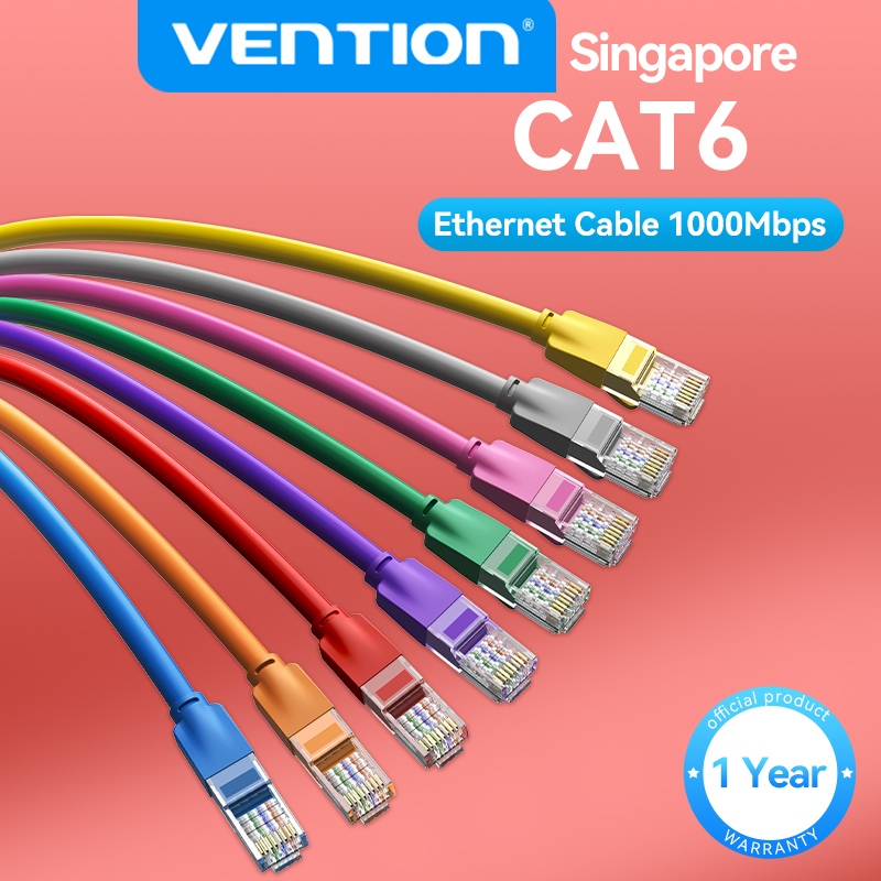 Vention CAT6 Ethernet Cable Cat 6 High Speed Gigabit RJ45 UTP Patch ...