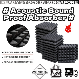 12 Pcs (30*30*5cm) Acoustic Sound Proof Foam Panels, Soundproofing  Treatment Studio Wall Padding, Sound Absorbing Dampening Foam Treatment,  Fireproof Soundproof Pyramid - Online at Best Price in Singapore only on