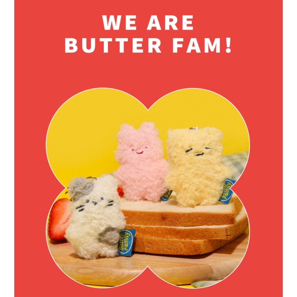 [Butter Shop] Korea Character Butter Family Mini Keyring/Keychains_3 ...