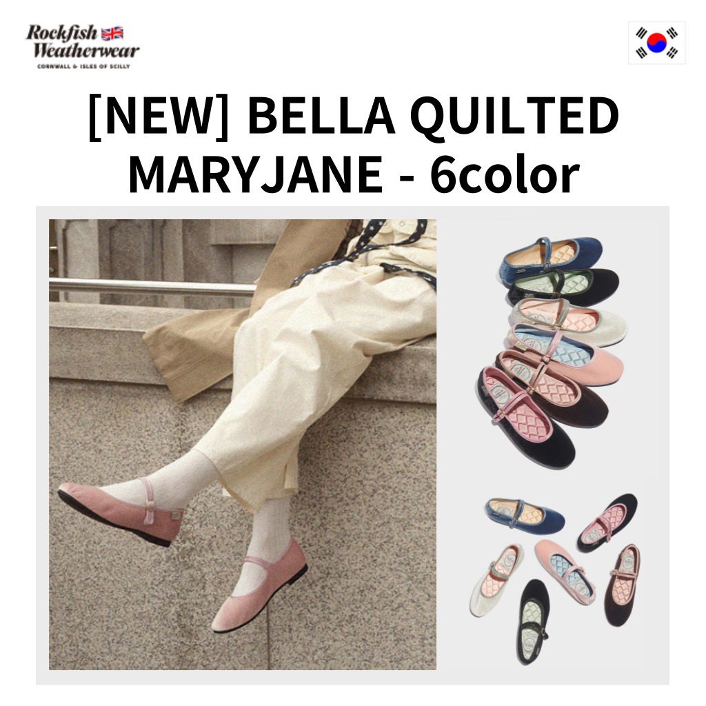 [Rockfish Weatherwear] "[NEW] BELLA QUILTED MARYJANE" with 6color 100