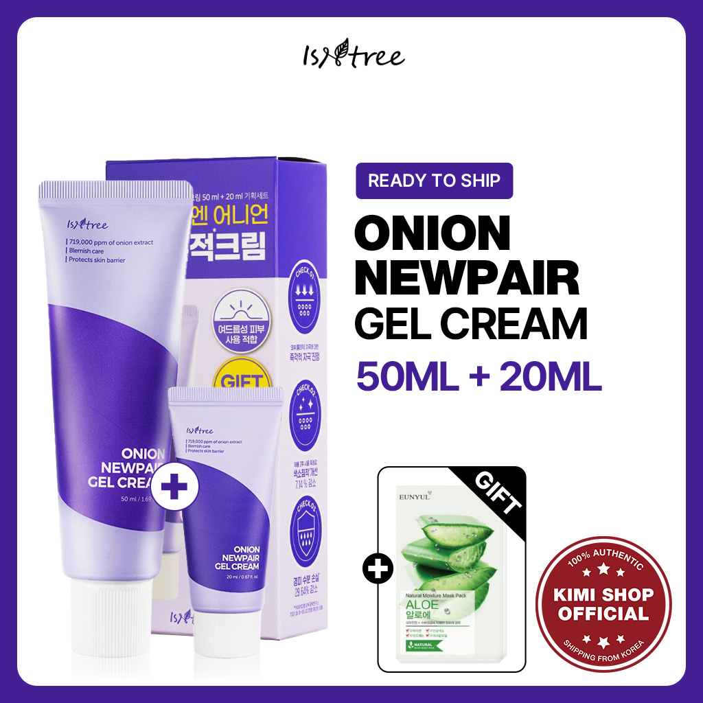 [IsNtree] Onion Newpair Gel Cream Moisturizer 50ml + 20ml / Shipping