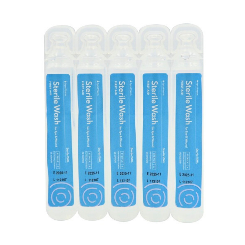 Opto Pharm Sterile Wash 15ml x 5s OptoPharm for Washing Rinsing ...
