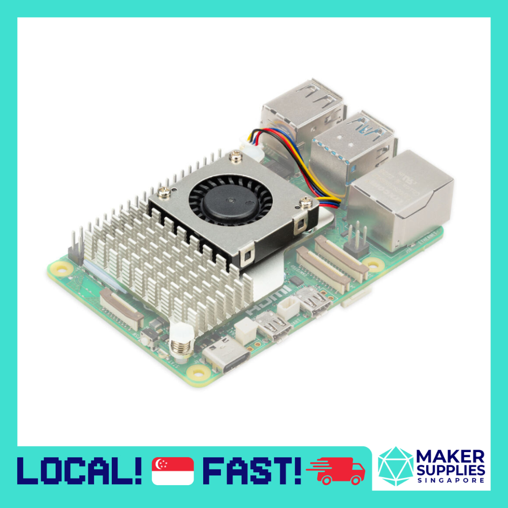 Raspberry Pi 5 Active Cooler SC1148 Heatsink Cooling Fan Metal Heat ...