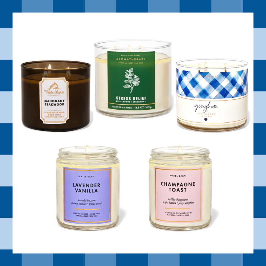 Authentic Bath And Body Works 3 Wick Candle 411g + Single Wick Candle ...