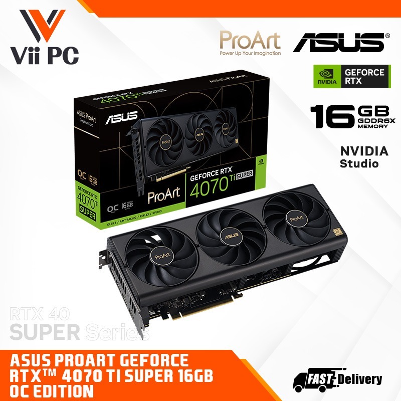 ASUS ProArt GeForce RTX™ 4070 Ti SUPER/RTX4070Ti SUPER/RTX 4070Ti
