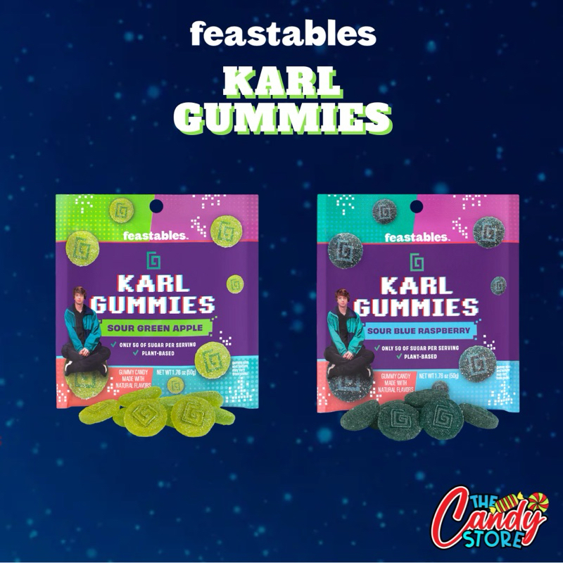 KARL GUMMIES BY MR BEAST FEASTABLES US 🇺🇸 Plant Based Halal/ no